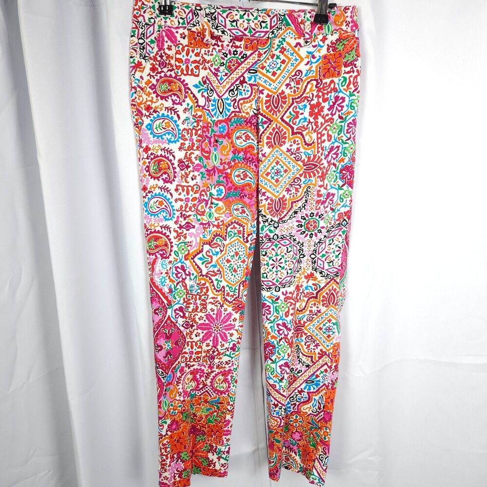 Lauren‎ Ralph Lauren Paisley Ankle Pants Women's 2P 29x26.5
